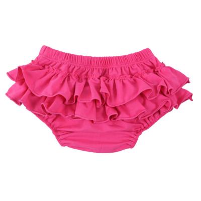 China Wholesale QUICK DRY Cotton Kids Clothes Ruffled Ruffled Baby Wear Infant Underwear Ruffled Daily Bloomers for sale