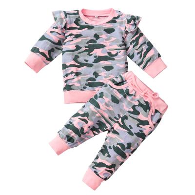 China Wholesale Casual Baby Boy Clothing Cotton Camouflage Printed Jogger Set Outfits Kids Boy Winter Clothes for sale