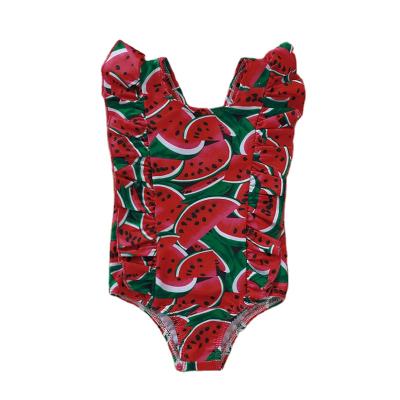 China Sustainable Kid Clothing Clothes Swimwear One Pcs Summer Beach Wear Kids Girls Printed Swimming Onesie for sale