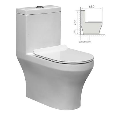 China Dual-Flow YUSON YS24215 3/6L Dual Flush Rough-in PP Seat Cover Soft-Close Siphonic One-Piece Toilet for sale