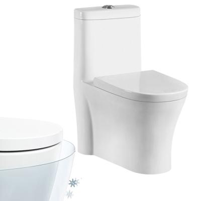 China Double-Flow YUSON YS24271 Siphonic Vortex Flush System 3/6L Dual Soft-Close Flush Toilets One Piece Ceramic Bathroom for sale