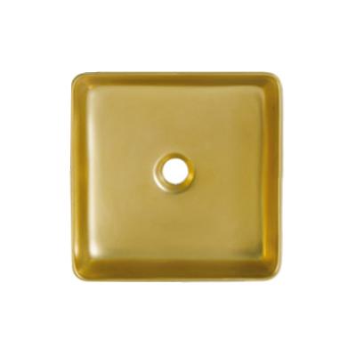 China Art Ceramic Hand Wash Modern Gold Cabinet Sink Bathroom Yuson Ys28501-G Ceramic Basin for sale