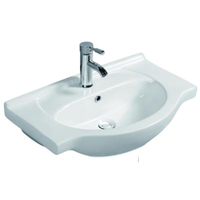 China YUSON YS27201-65 Contemporary Classic White Bathroom Vanity Sink Mueble Wash Basin Cabinet Ceramic Washbasin for sale