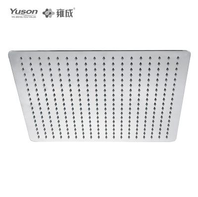 China YUSON YS78602-16 Modern Square SUS304 Mirror Polished High Quality Luxury Ultrathin 400x400mm Top 2mm Rain Shower Head For Bathroom for sale