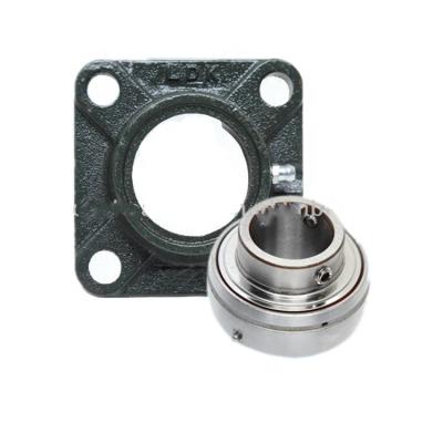 China Material of construction shops bearing factory OEM cast iron housing f210 flange pillow block bearing for sale