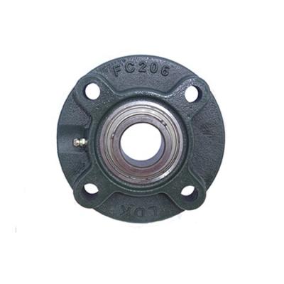 China Building Material Shops Round Bolt Flange UCFC206 4 Pillow Block Bearing Low Noise for sale