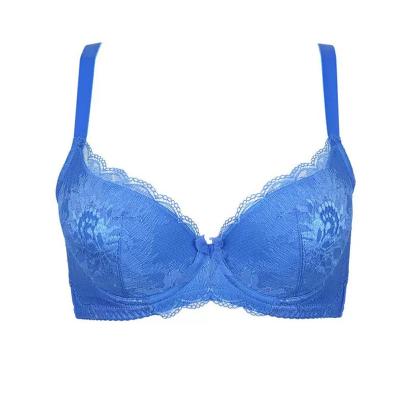 China Breathable Hot Sale Elegant Pattern Comfortable Fit Zero Binding Solid Color Sexy Large Size Bra for sale