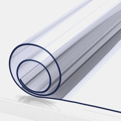 China 2021 Waterproof Office/Bedroom Table/Crystal Plastic Soft Transparent PVC Glass Sheet for Table Cloth Curtain for sale