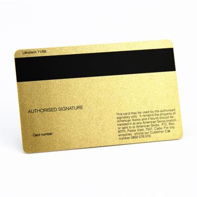 China Printing PVC Card Magnet Gold Embossed Business Card Printing Smart Plastic ID PVC Cards With Logo for sale