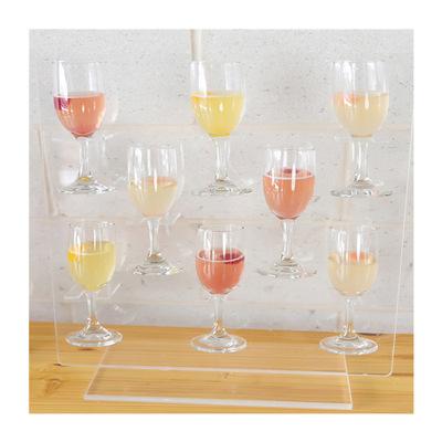 China Fashional Custom Clear Transparent Acrylic Wine Glass Holder Display Racks For Wedding Party for sale