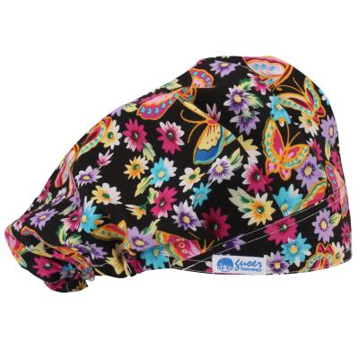 China Reusable Washable GUOER Hospital Scrub Buffy Cap Scrub Cap One Size Multi Color for sale