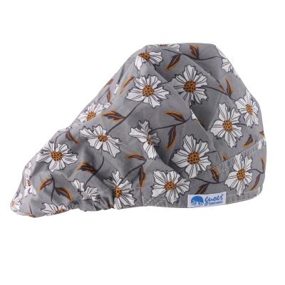 China Breathable Reusable Women And Men's Ponytails Hair Scrub Hat For Hospital for sale