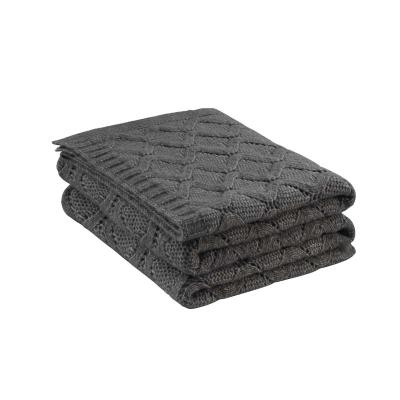 China Amelie Home Recycled Polyester Wholesale Classic Cotton Sofa Throws Knitted Blanket Throw Blankets For Winter for sale