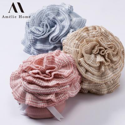 China Amelie Home Cozy Soft Customized Anti-Static Cable Knit Throw Blanket Stripe Throw For Winter for sale