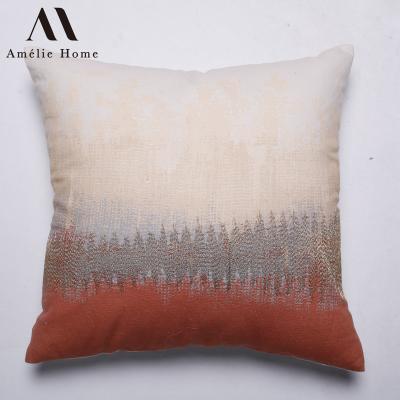 China Amelie Home Ombre Square Cushion Anti-Static 100% Cotton Woven Pillow Case Sofa Cushion Cover for sale