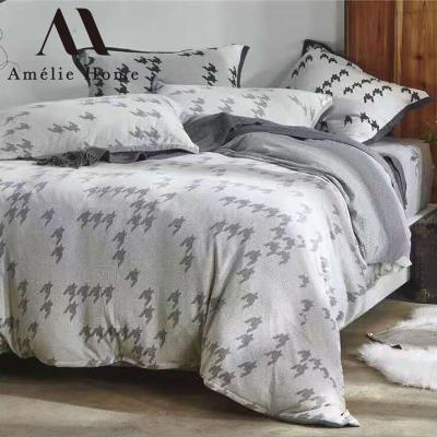 China Amelie Home Jacquard Duvet Cover Nondisposable Set Wholesale Luxury 100% Cotton Bedding Set Sheet Bed Comforter for sale