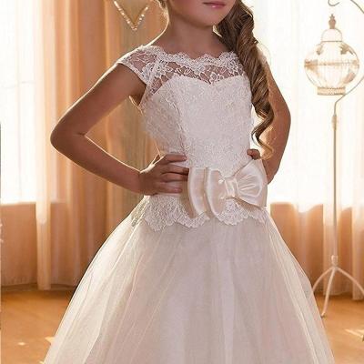 China ins fashion lovely first communion dresses for girls 2-12 years old little girls white ball gown dresses 2018 full length bridesmaids dress for sale