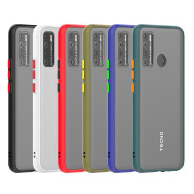 China New Unique Popular Skin Feel PC tpu Combo Case Transparent Frosted Back Cover For TECNO Pouvoir 4 Pro Case Shockproof for sale