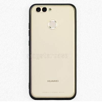 China Hot selling frosted hard clear clear PC tpu mobile phone case texture PC tpu mobile phone case for Huawei nova 2 plus back cover for sale