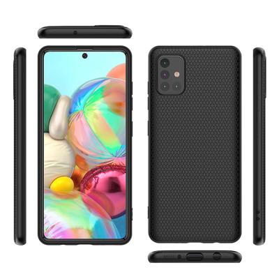 China Eco-friendly cell phone accessories cross texture soft tpu mobile back cover for samsung galaxy a71 cell phone for sale