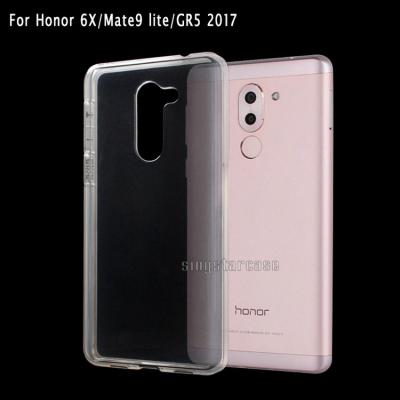 China Simple best selling transparent tpu 2MM thickness back cover for honor 6X GR5-2017 case for mate 9 lite shell for sale