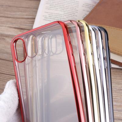 China Scratch resistance bumper colorful transparent ultra thin tpu anti-skid electroplating case for 2018 accessories, iphone x case for iphone X 10 tpu for sale