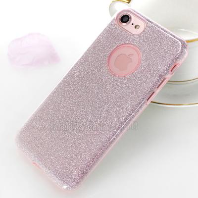 China Eco-friendly Paper PC TPU 3 Combo In 1 Luxury Bling Glitter Shockproof Phone Covers For Iphone 6 Case for sale