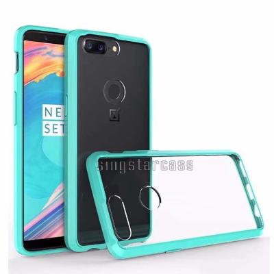 China Durable Clear Acrylic TPU Gel Cell Phone Shockproof Bumper Cases For Oneplus 5T Cover for sale