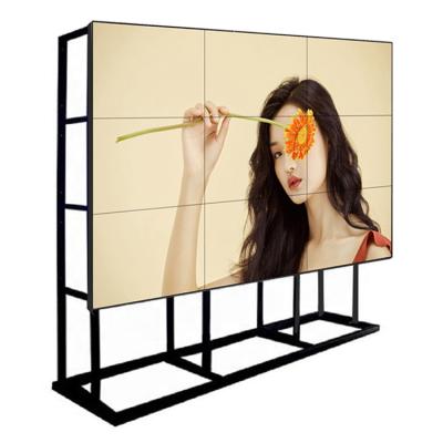 China Indoor LCD Monitor Advertising Display Narrow Bezel 2k 4k Hd 2x2 3x3 Panels Mulit Splice Screens LCD Video Wall for sale