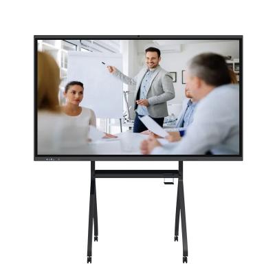 China 55 Inch Flat Panel School LCD Digital Interactive Touch Screen Whiteboard Smart TV White Board For Meeting 55inches for sale