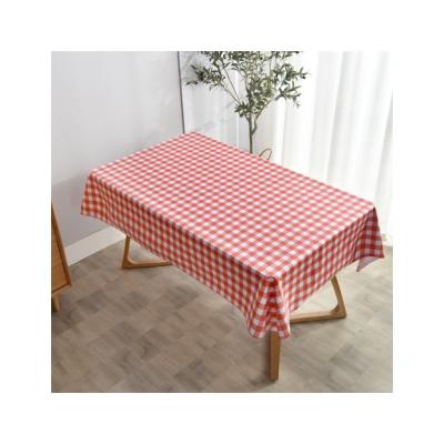 China Waterproof Oil Drain And Scald Proof Factory Manufacture Sense Rectangular Home Tablecloth Various PVC Material for sale