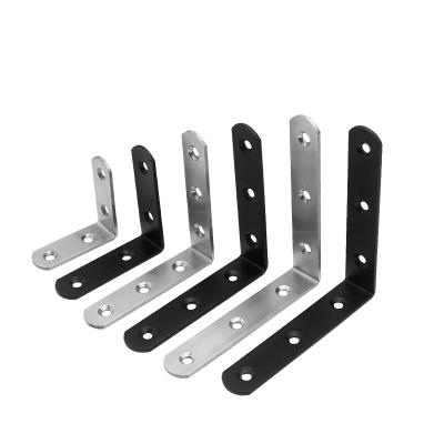 China Support Fixed L Shaped Rafter Thickened Stainless Steel Corner Base Furniture Hardware Accessories Corner Braces for sale