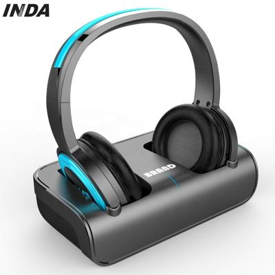 China metal headband & Led Lights INDA TV TV Headphones YH770 RF/2.4G Wireless Earphone with Transmitter (Optical/RCA/AUX) for TV Listening for sale