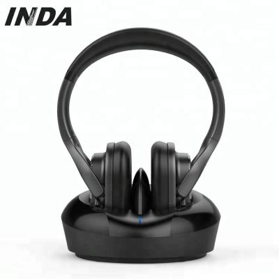 China With Adjustable Metal Headband INDA TV Digital Wireless Earphone with wireless transmitter/cradle charging range/328ft/support optical audio input for sale