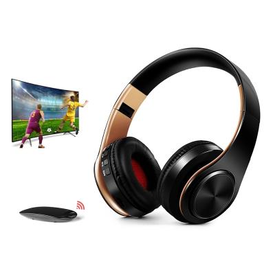 China Multiple Headsets Connected Wireless Foldable TV Headset Wireless Transmitter Home Theater Headset INDA YH690 for sale