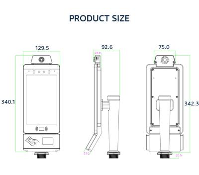 China X70 Calculador de respiração montado na parede de alta precisão com alarme auditivo e visual à venda