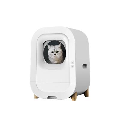 China Modernize Your Cat's Bathroom Large Capacity No Scoop Cat Litter Box for Easy Cleaning for sale