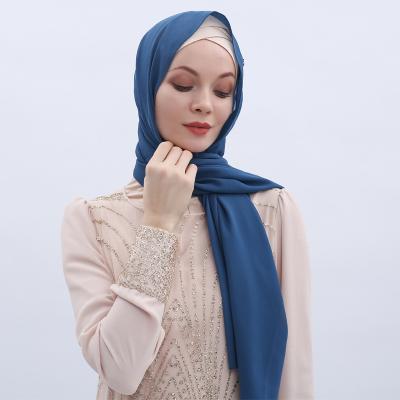 China Fashion Chiffon Headscarf Hui Nationality Hijab Soft Feeling Malay Malay Muslim Scarf for sale