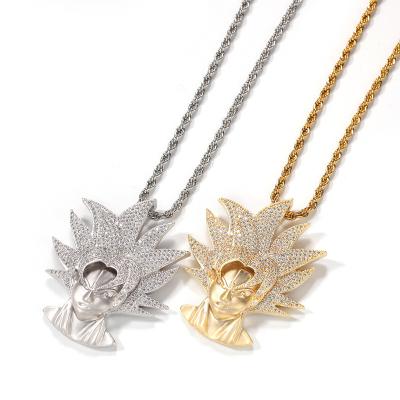 China 2021 Trendy Hip Hop Jewelry Cartoon Characters Necklaces for sale