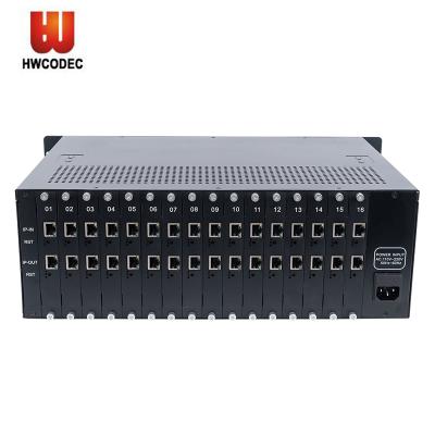 China Haiwei YT16 4K HD Transcoder H.265 Digicast Transcoder 16 Channels IP to IP IPTV Transcoder with HLS RTMP YT16 Te koop