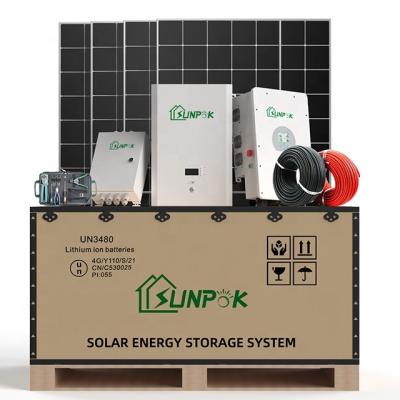 China External Tesla Power Wall Home Applications Lifepo4 Lithium Battery Hybrid Inverter For All Outdoor Solar Power Systems IP65 5kw 10kw for sale