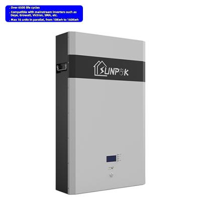 China Home Appliances Sunpok HV Lithium Ion Battery Energy Customized Powerwall 300ah 12.5 30kwh 100kw 100kwh Hybrid Solar Powerwall PowerPoint for sale