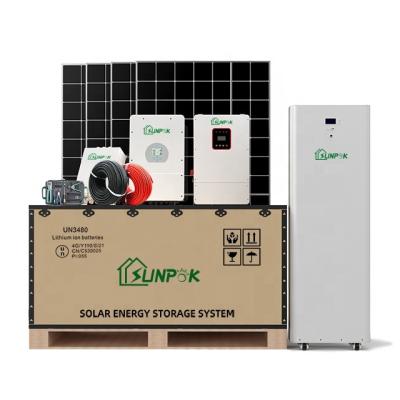 China SUNPOK 15Kwh 20Kwh External Battery Solar Power System For Home Commercial Lithium Ion Battery Energy Storage System Solar Power ESS 48V Lifepo4 for sale