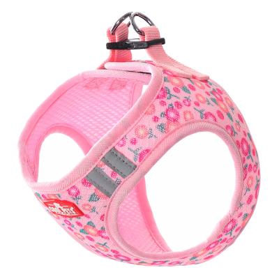 China Custom Pet Supplies Wholesale Custom Breathable Mesh Nylon Solid Pet Reflective Dog Harness for sale