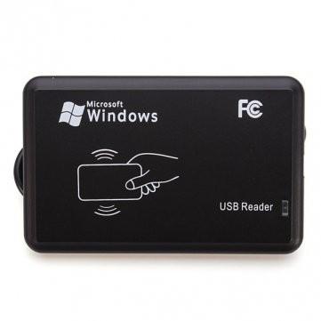 China USB HF RFID Card Reader with 13.56mhz frequency,black color for sale