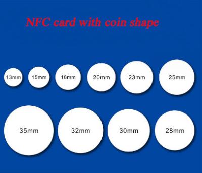 China NFC card/tags with chips of 215/216/213 used in different filed for sale