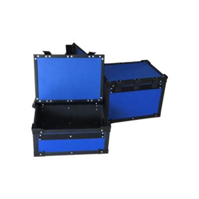 China Recycled Materials Folding Esd Stackable Crate Stackable Crate Turnover Box With Factory Price for sale