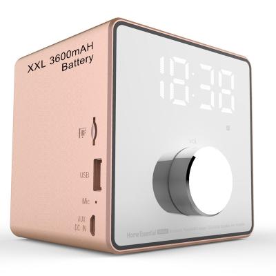 China Custom Easiny MX02U XL Wireless Battery Music Ringtone Alarm Clock Timer On FM Radio Wireless Portable Speaker For Outdoor Bedroom for sale