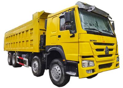 China 50000kg Used Tri Axle Dump Trucks 375HP Used 12 Wheel Tipper for sale