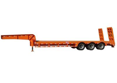 China Transport 60000kg Low Bed Semi Trailer JOST Lowboy Semi for sale